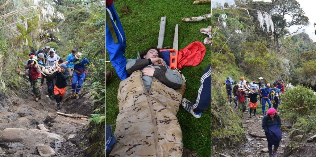 Joven con dificultades respiratorias fue rescatado en el Nevado del Tolima
