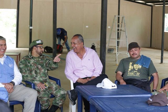 Reunión del gobernador Óscar Barreto con comandantes de las Farc