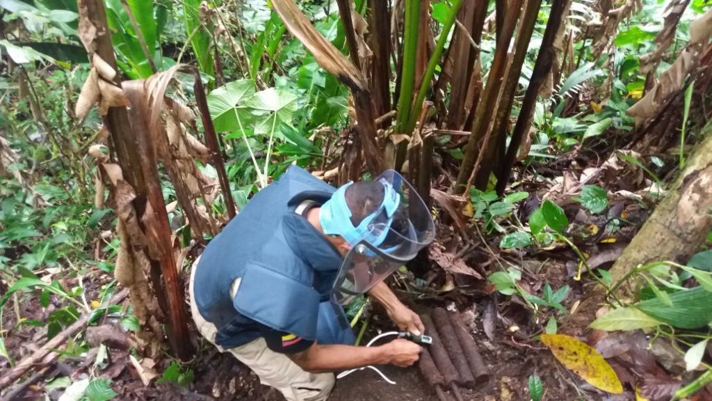 Neutralizan otras dos minas antipersona en zona rural de Planadas