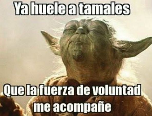 Tamales con Yoda