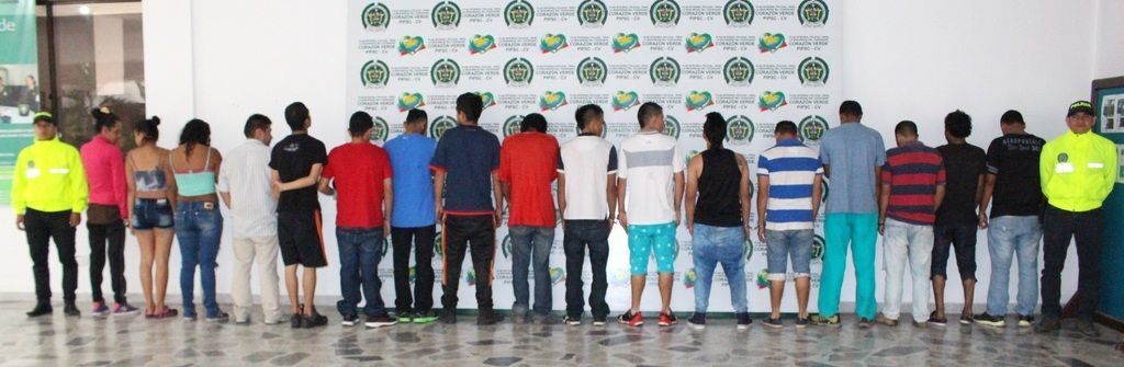 Desarticulan banda de 17 personas dedicada al tráfico de estupefacientes en Ibagué.