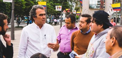 Sergio Fajardo ya está en Ibagué