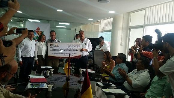 El cheque de la fortuna de la gobernación a la UT: un verdadero engaño