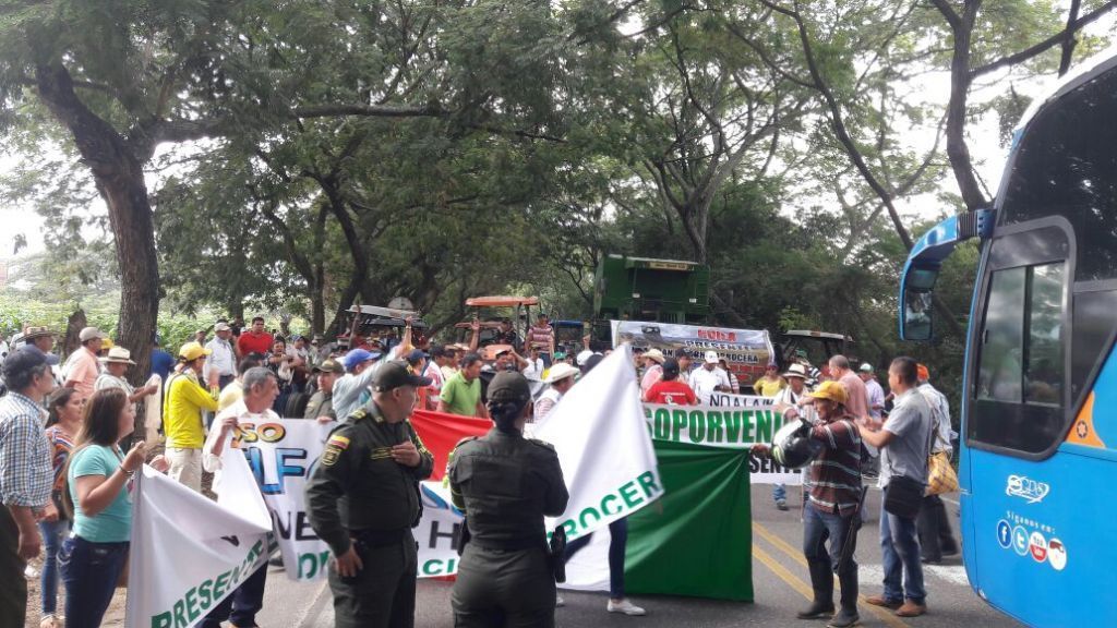Iniciaron las concentraciones por paro de arroceros en el Tolima y otros departamentos