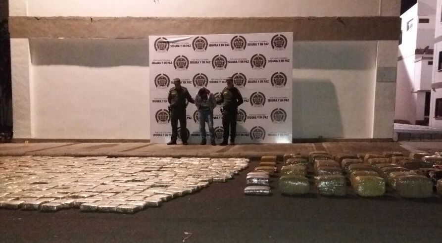 Duro golpe al microtráfico en Ibagué. Interceptan camión cisterna con dos toneladas de marihuana