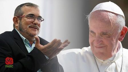 Carta de las Farc al Papa: Declinamos odios y violencia y pedimos perdón a las víctimas