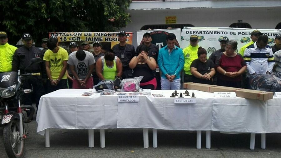 Mediante riguroso operativo fue desarticulada la banda delincuencial ‘Los Tachuelos’ en El Espinal