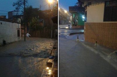 Caos en Ibagué por fuertes lluvias