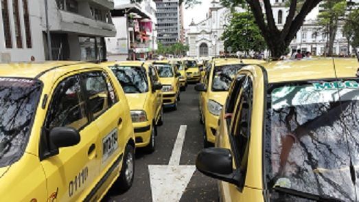 Parcialmente se sintió el paro de los taxistas en Ibagué
