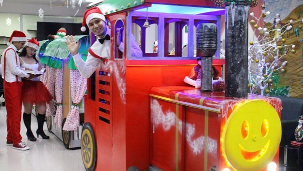 El tren del reencuentro de la navidad en Ibagué