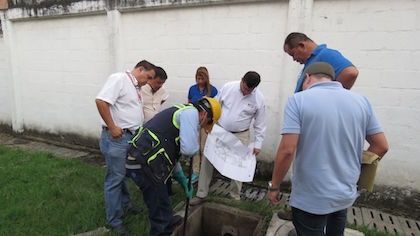 IBAL verificó el problema por rebose en -CDI- del Bienestar Familiar " Los Ocobos"