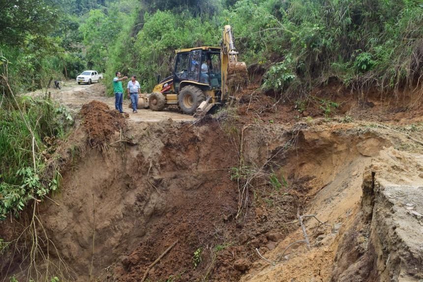 Alcaldía ha atendido más de 45 emergencias por deslizamiento en la zona rural