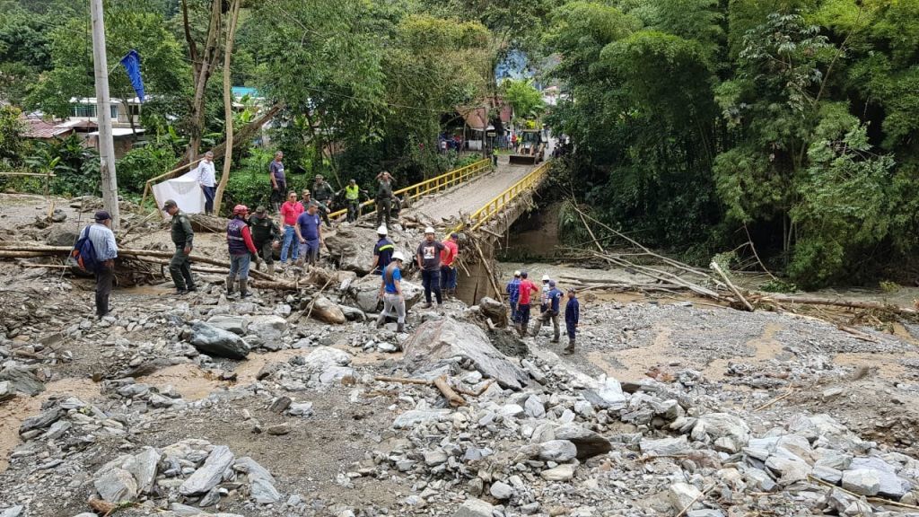 Decretada calamidad pública por emergencias en el sector del Cañón del Combeima
