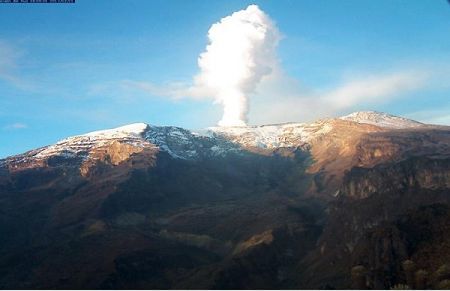 Continua en alerta amarilla el volcán nevado del Huila por sismos registrados