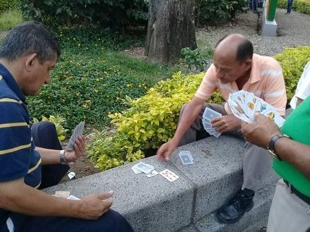 “Tute”, el juego de los pensionados del la plaza de Bolívar de Ibagué