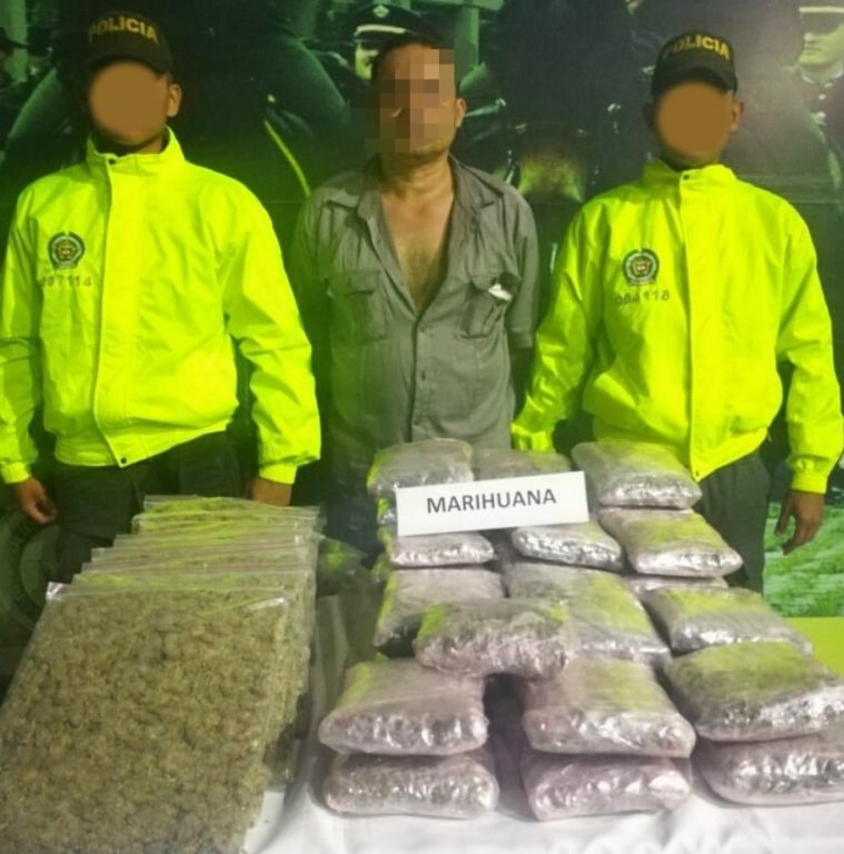 Cayó uno de los mayores distribuidores de marihuana de Ibagué