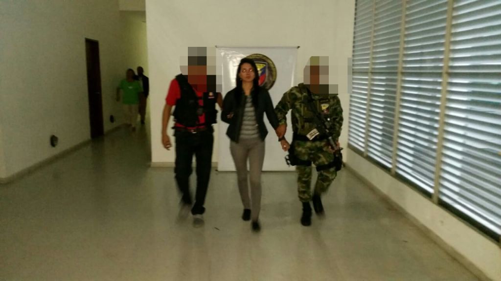 Mujer que extorsiorsionaba a su ex pareja fue capturada por el Gaula Militar.