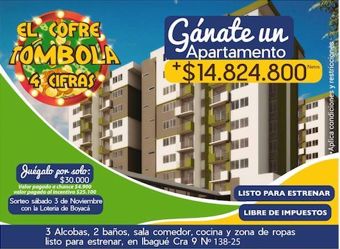 Con GanaGana te puedes ganar el apartamento de tus sueños