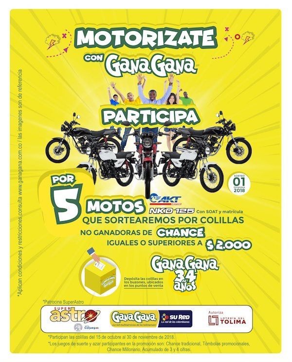 ¡Motorízate con GanaGana!