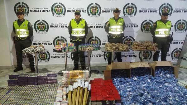 Sigue incautación de pólvora en Ibagué
