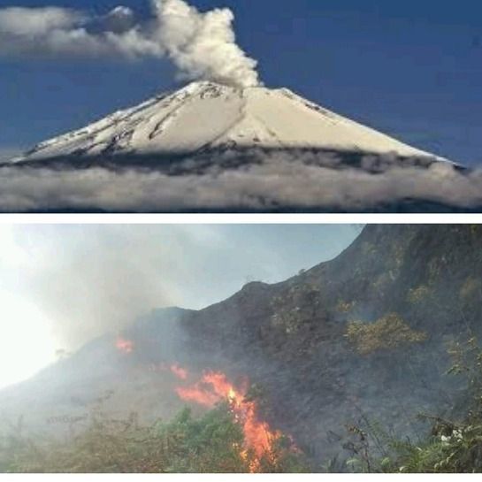 Nevado del Ruiz e incendios forestales dolor de cabeza de las autoridades del Tolima
