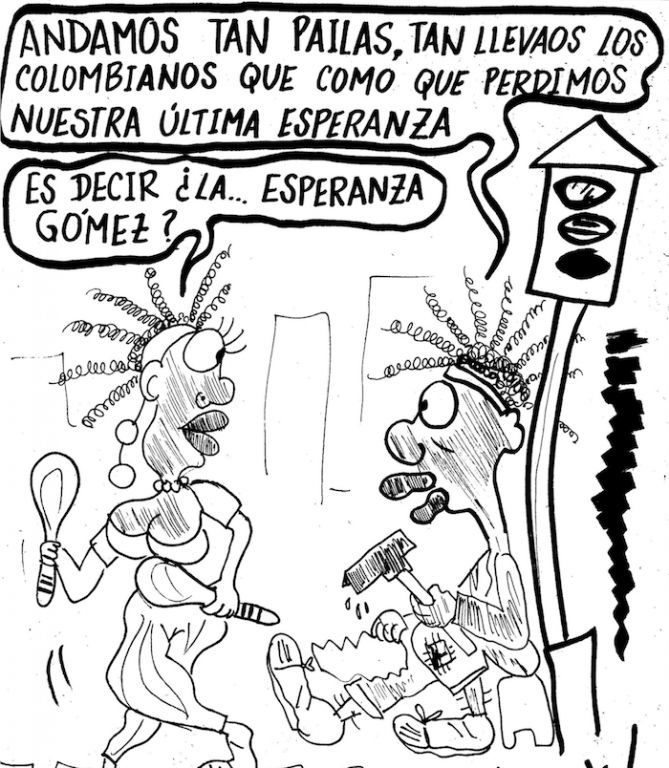 caricatura esperanza Gómez