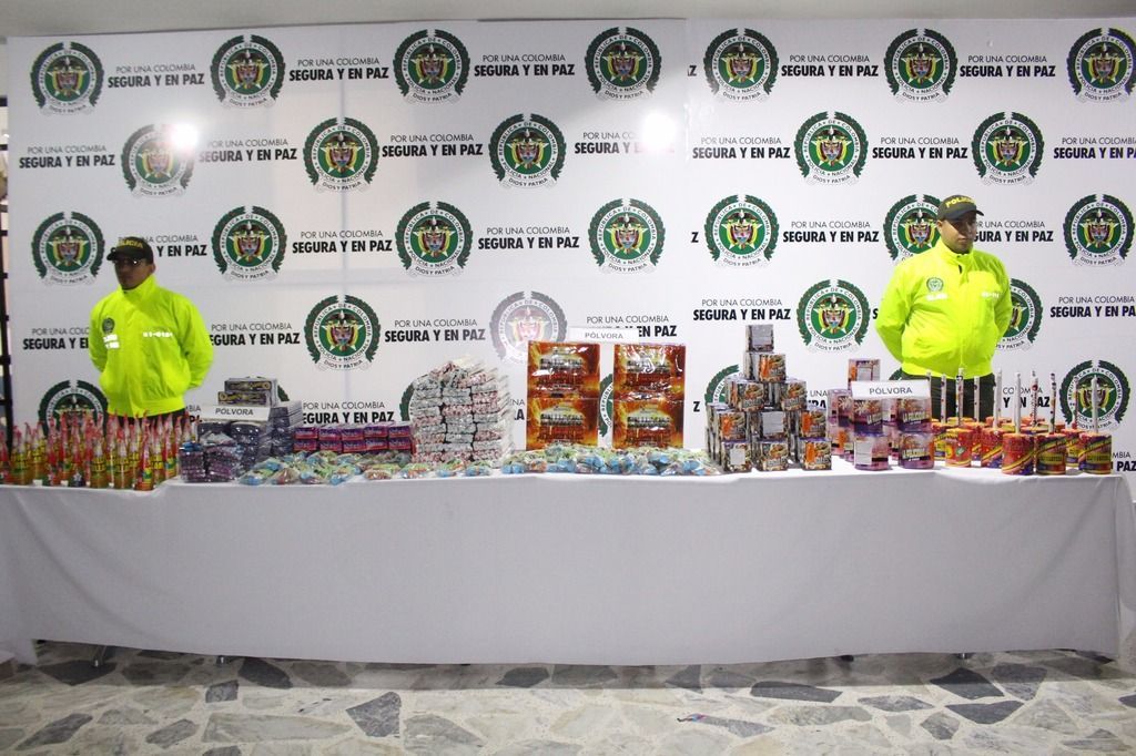 Diez personas quemadas por pólvora en diciembre de 2016, en Ibagué