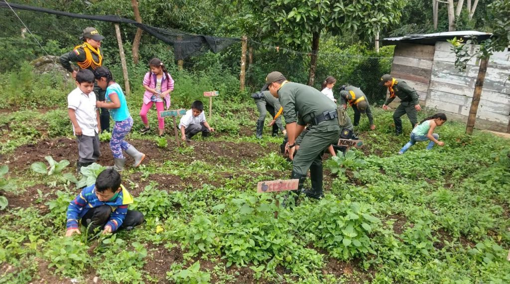 Niños y niñas lideran programa de huertas escolares en Gaitania
