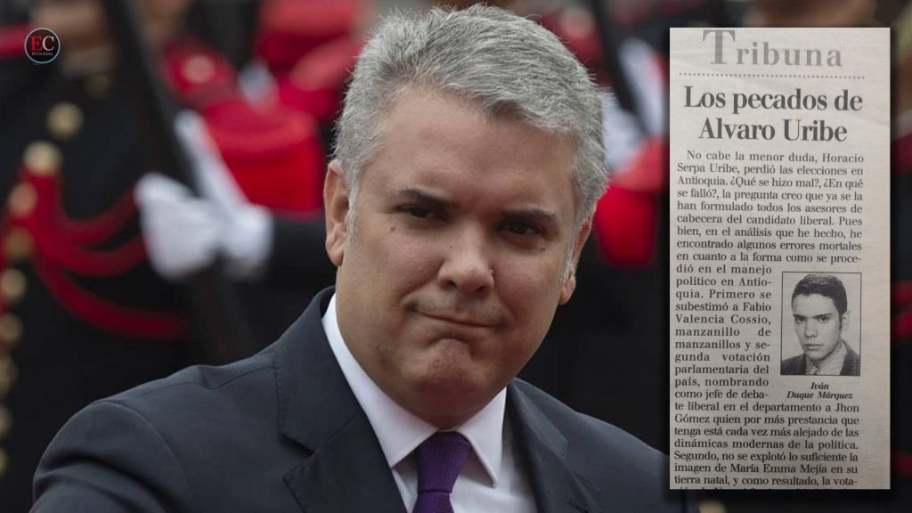 La columna polémica que escribió hace 21 años el hoy presidente Duque en Tolima 7 días