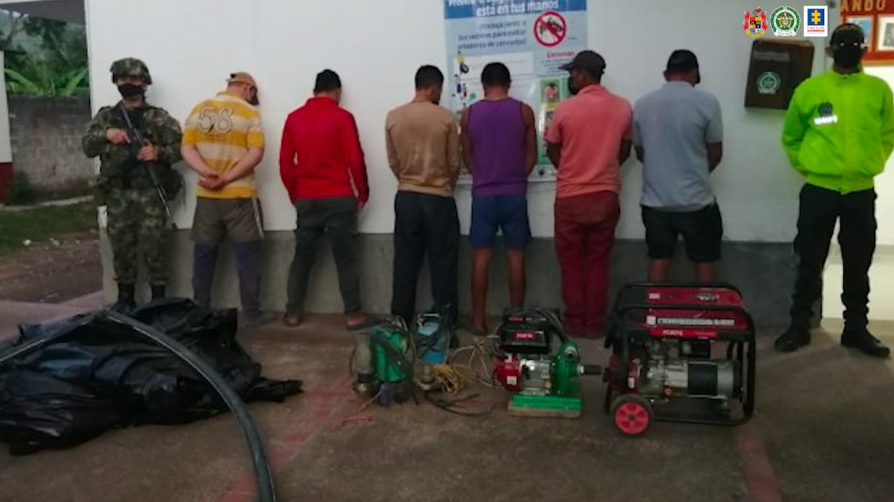 Imputadas cinco personas por explotación ilícita de yacimiento minero en el Tolima