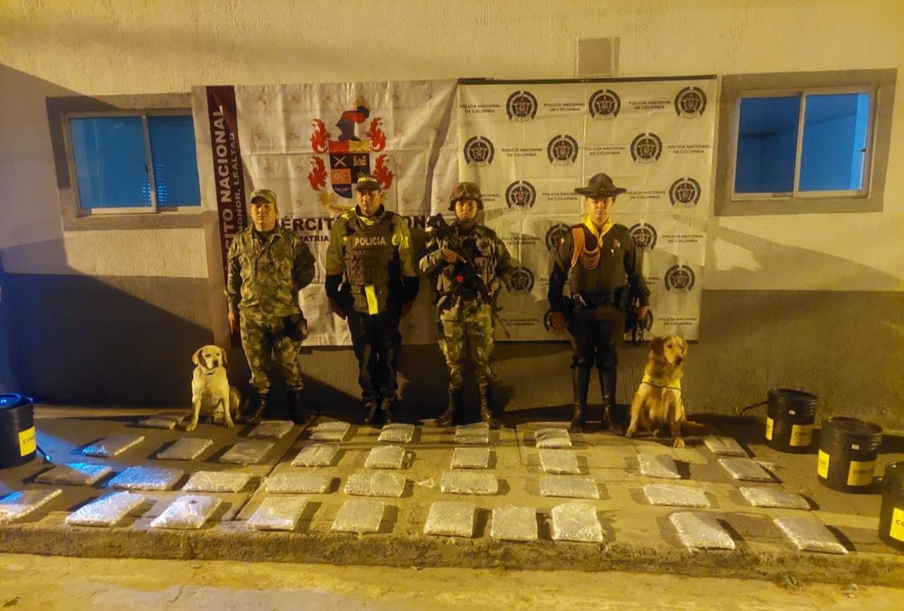 Incautan 35 kilos de marihuana en Cajamarca