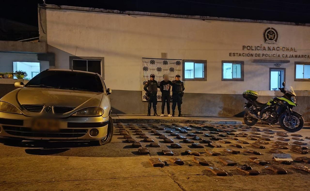 Incautan 85 kilos de marihuana en vías del Tolima