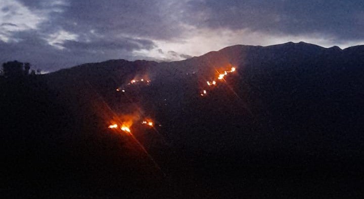 Incendio forestal en el Guamo amenaza con extenderse a otros municipios del Tolima