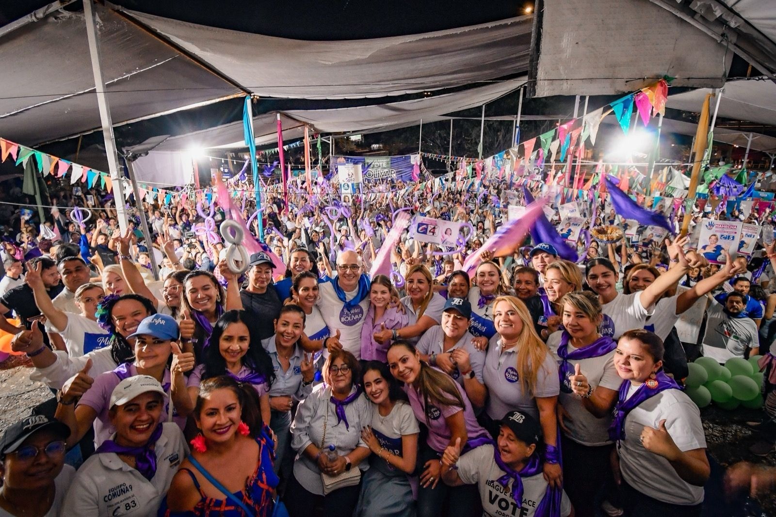 Masivas manifestaciones presidió Jorge Bolívar en barrios de Ibagué