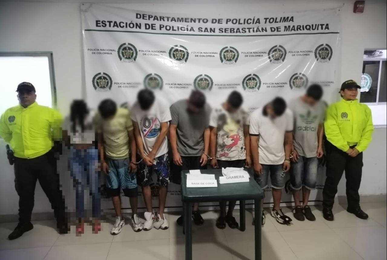 Jóvenes tenían azotado el municipio de Mariquita con la venta de drogas