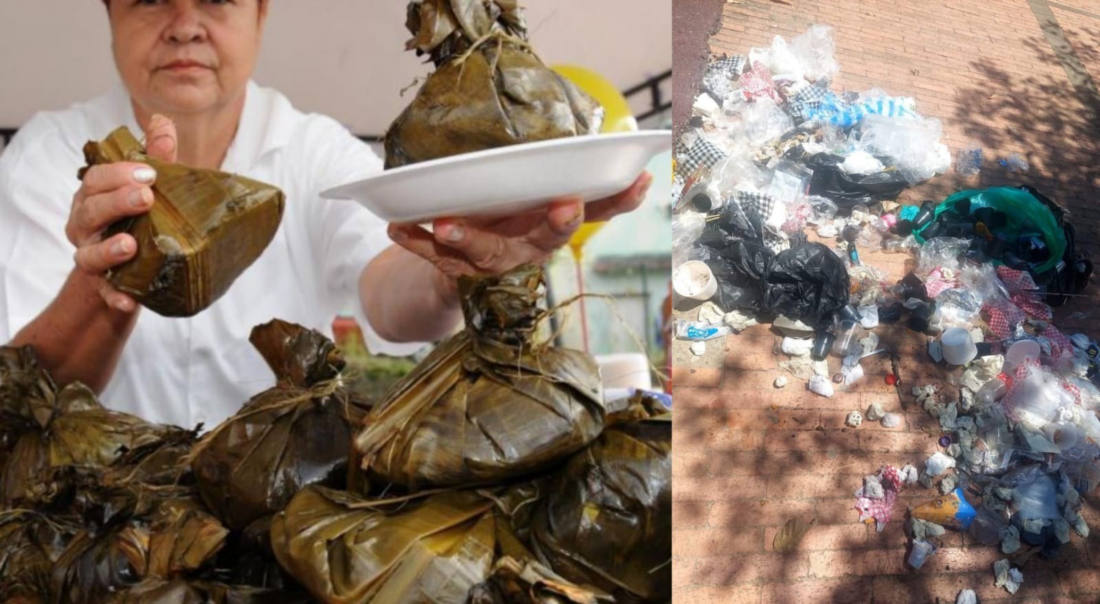 La basura, el lunar del día del Tamal y la Lechona