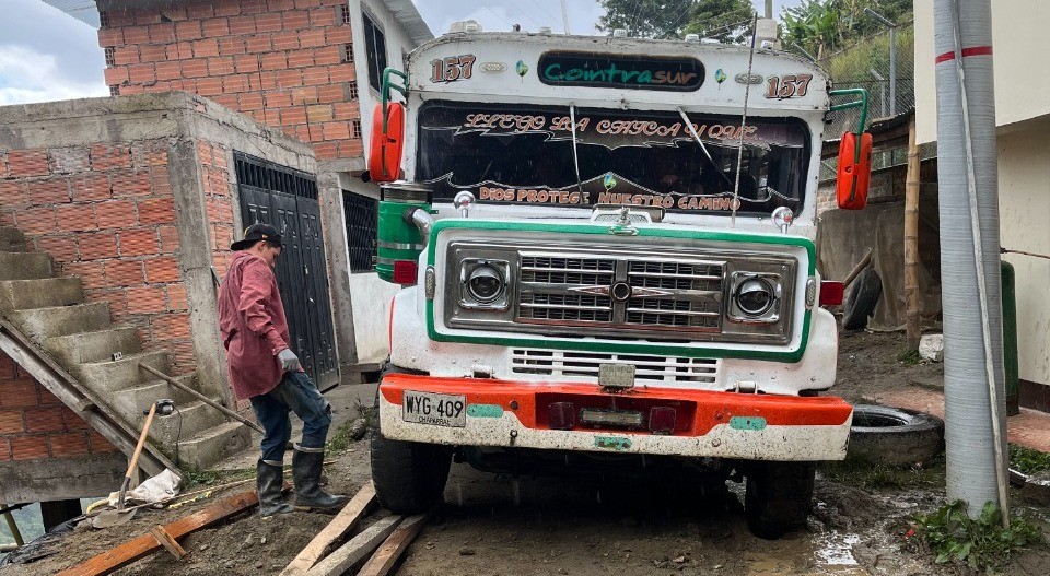 La “chambonada” en la vereda La Argentina en Chaparral