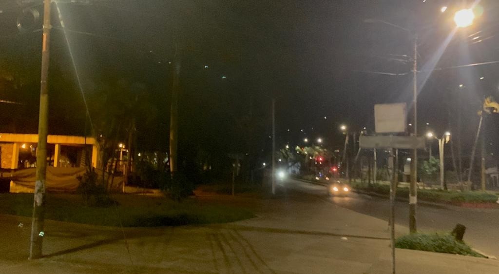 La oscura noche del Parque Galarza