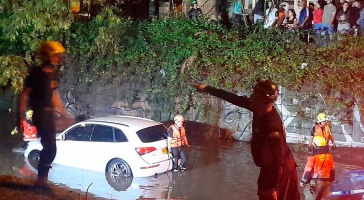 La pareja que murió ahogada en un Audi en Medellín