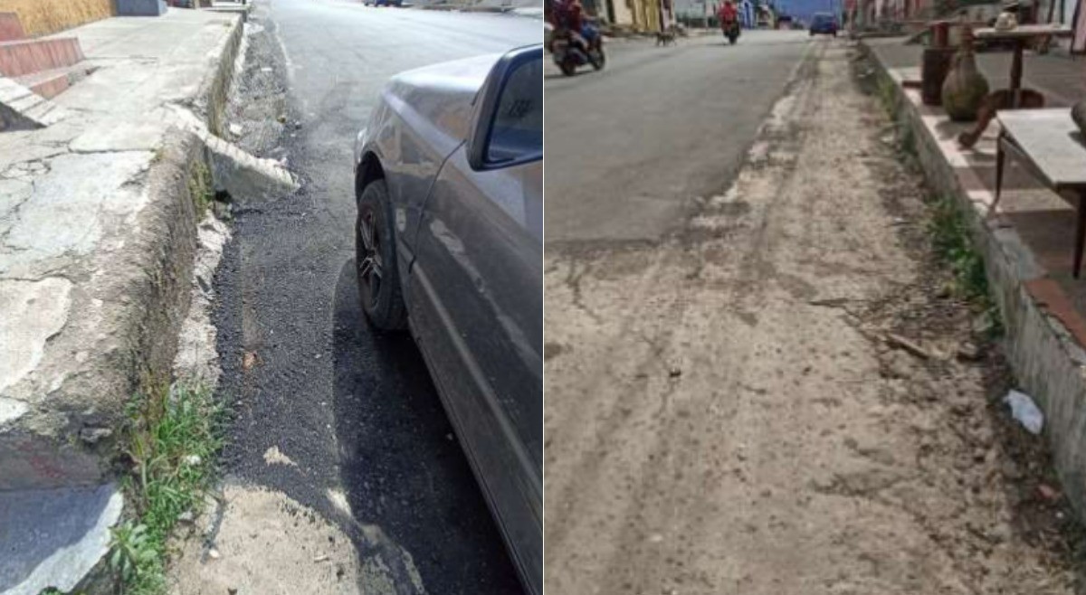Las 'chambonadas' que dejaron en la pavimentación de la calle 25 en Ibagué