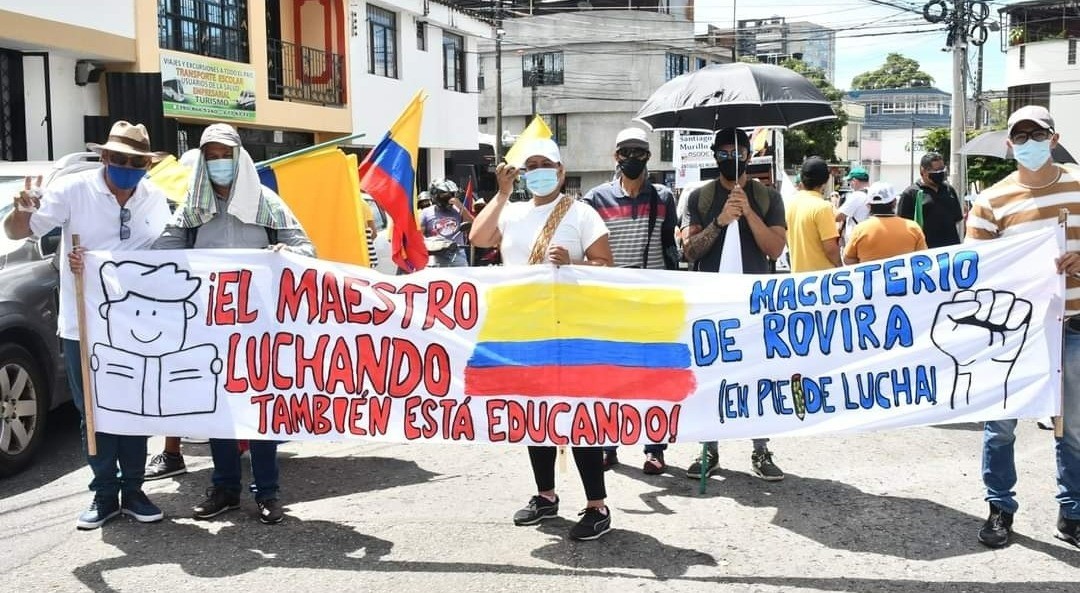 Magisterio colombiano en paro de 24 horas
