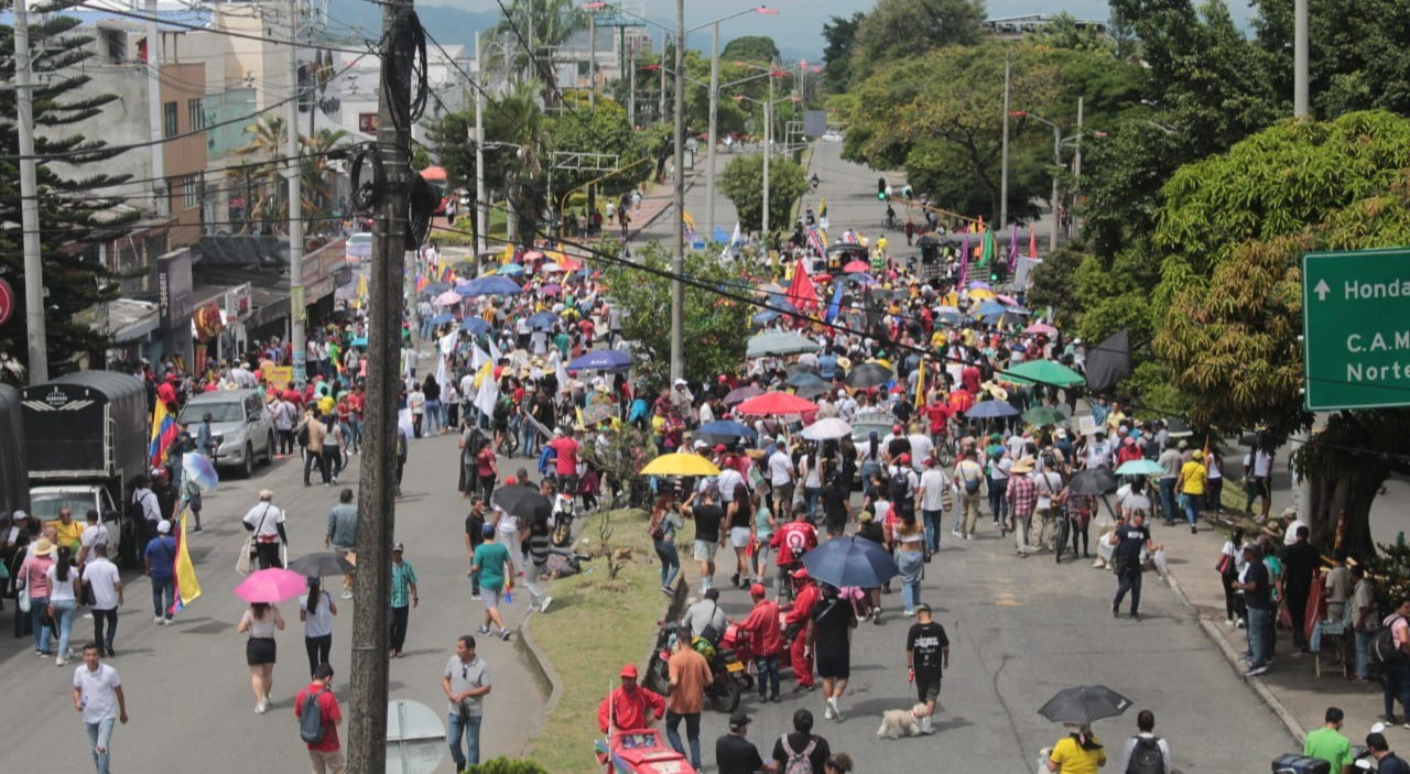 Marcha del Primero de mayo, la más grande en Ibagué desde el inicio del Gobierno Petro