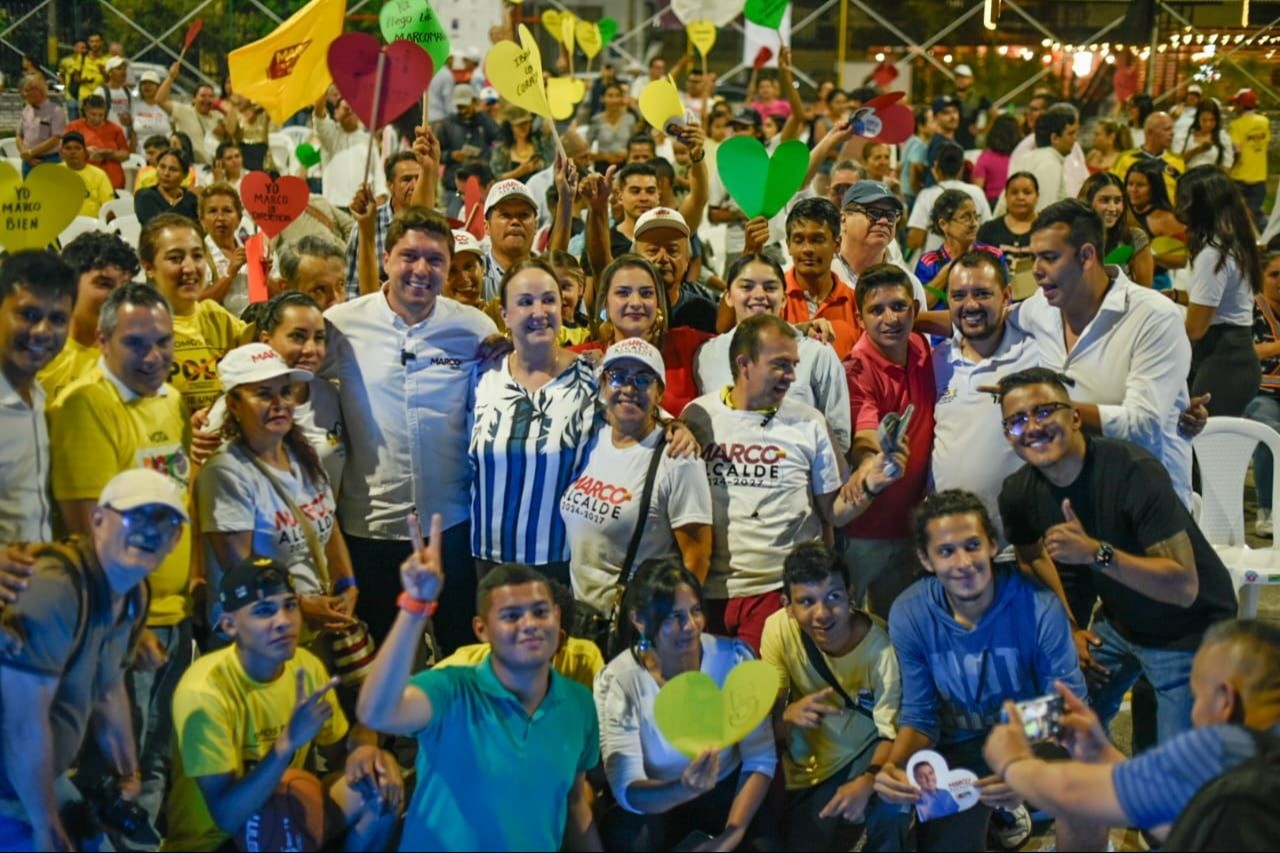Marco Hincapié cerró campaña en la Comuna 3