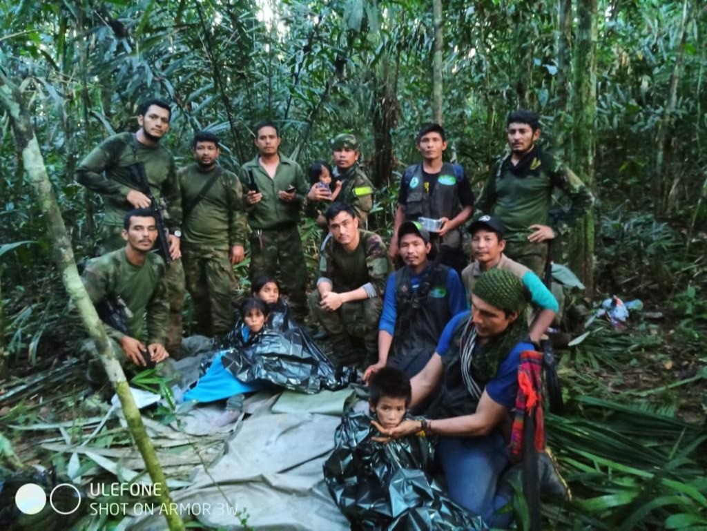 Milagro en Colombia, aparecieron vivos los cuatro niños perdidos en selva del Guaviare