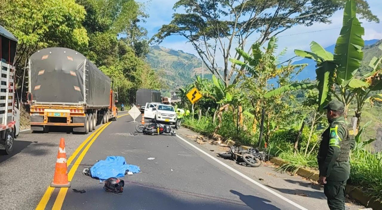 Motociclista murió en accidente de tránsito en la vía Ibagué - Cajamarca