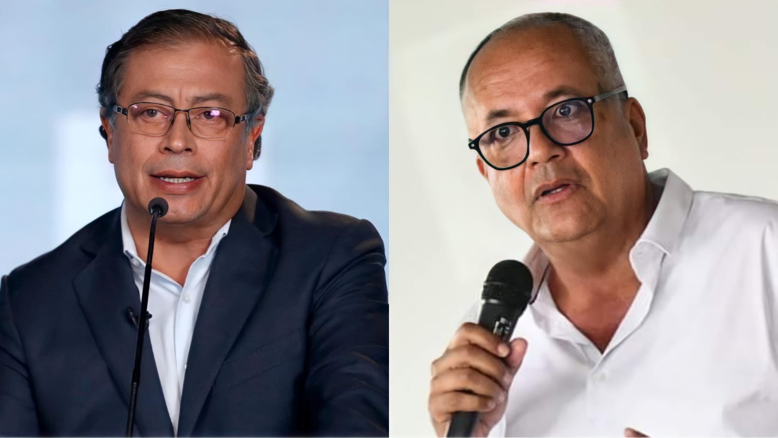 Óscar Barreto coincidiendo con Petro