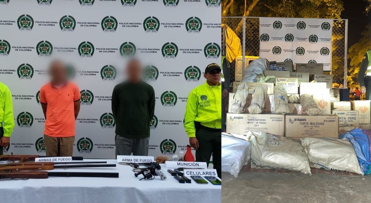 Policía incautó ayer ocho armas de fuego y más de 46.000 unidades de pólvora