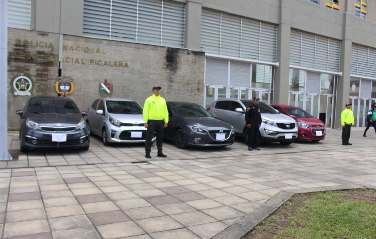 Policía recuperó siete vehículos robados en Ibagué