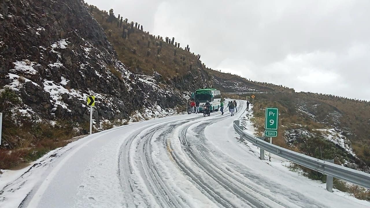 Cuidado al transitar por la vía nevada de Murillo - Manizales