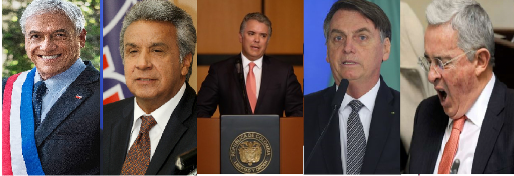 Sebastián Piñera, Lenin Moreno, Bolsonaro, Uribe, Duque: La banalidad del mal
